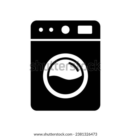 Washing machine icon for washing clothes