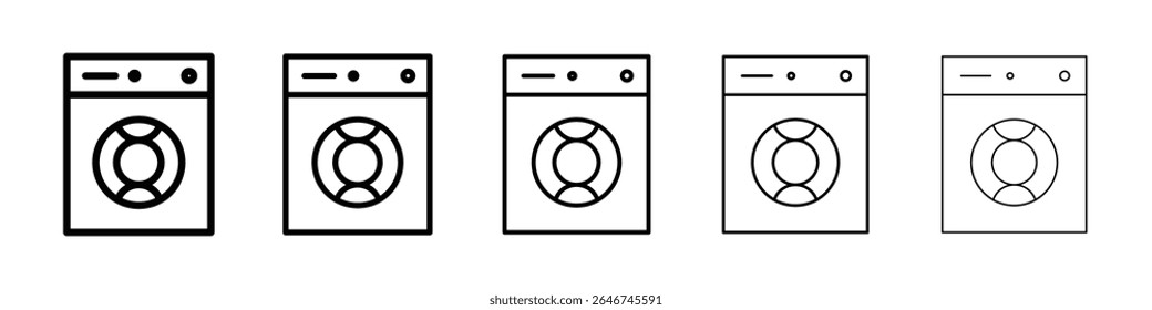 Washing machine icon concept. graphic design, logo, Web, UI.