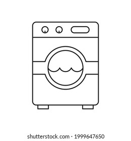 Washing machine icon design isolated on white background
