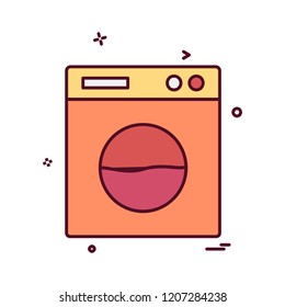 Washing machine icon design vector