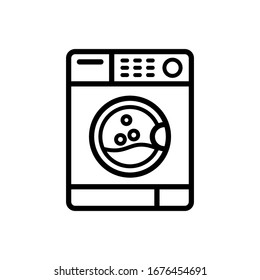 plantilla vectorial de diseño de icono de lavadora