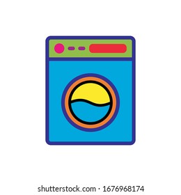 washing machine icon design vector template