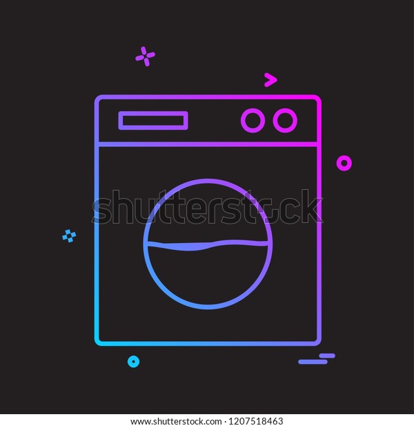Washing machine icon design\
vector