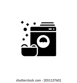 washing machine icon designed in solid style and glyph style in electronic icon theme