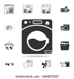 washing machine icon. Detailed set of laundry icons. Premium quality graphic design. One of the collection icons for websites, web design, mobile app on white background