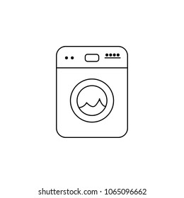 washing machine icon. Element of furniture for mobile concept and web apps. Thin line  icon for website design and development, app development. Premium icon on white background