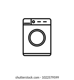 washing machine icon. Element of home appliances for mobile concept and web apps. Thin line icon for website design and development, app development. Premium icon on white background