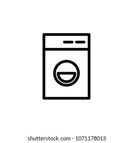 washing machine icon. Element of minimalistic icons for mobile concept and web apps. Thin line icon for website design and development, app development