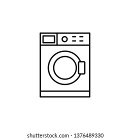 washing machine icon. Element of plumbering icon. Thin line icon for website design and development, app development. Premium icon