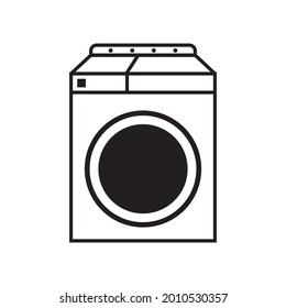 washing machine icon, flat design best washing machine icon