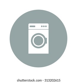 washing machine icon. Flat design style eps 10