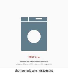 washing machine icon, flat design best vector icon