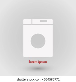 washing machine icon, flat design best vector icon