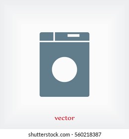 washing machine icon, flat design best vector icon