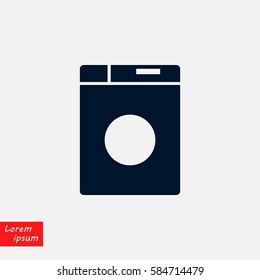 washing machine icon, flat design best vector icon