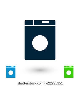 washing machine icon, flat design best vector icon