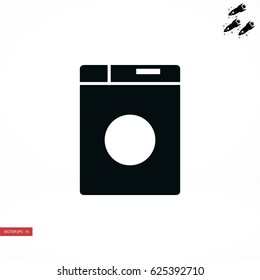 washing machine icon, flat design best vector icon