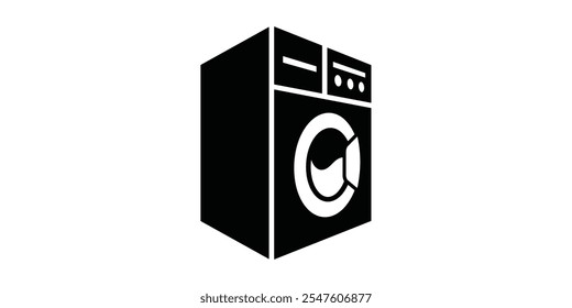 Washing Machine icon flat illustration.