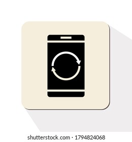 
washing machine icon, flat style