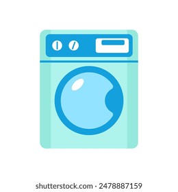 Washing machine icon with flat style 