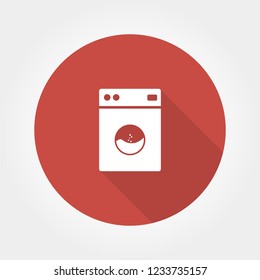 Washing machine icon. Home appliances symbol.