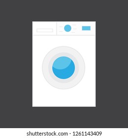 Washing machine icon. Housework laundry vector illustration