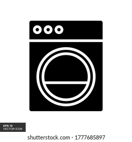 Washing machine icon illustration of an isolated sign vector symbol. High quality black style vector icon.