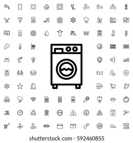 washing machine icon illustration isolated vector sign symbol. Smart home icons vector set.