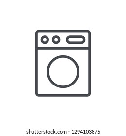 Washing machine icon isolated on white background. Laundry symbol modern, simple, vector, icon for website design, mobile app, ui. Vector Illustration