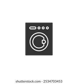 Washing machine icon isolated on white background. Laundry symbol modern, simple, vector, icon for website design, mobile app, ui. Vector Illustration