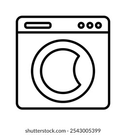 washing machine icon isolated on white background