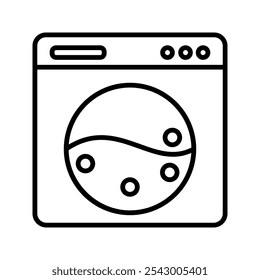 washing machine icon isolated on white background