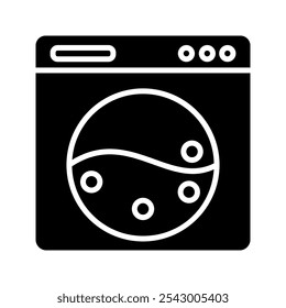 washing machine icon isolated on white background