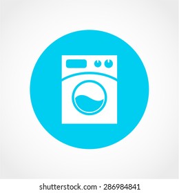 Washing machine Icon Isolated on White Background