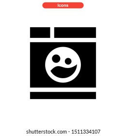 
washing machine icon isolated sign symbol vector illustration - high quality black style vector icons
