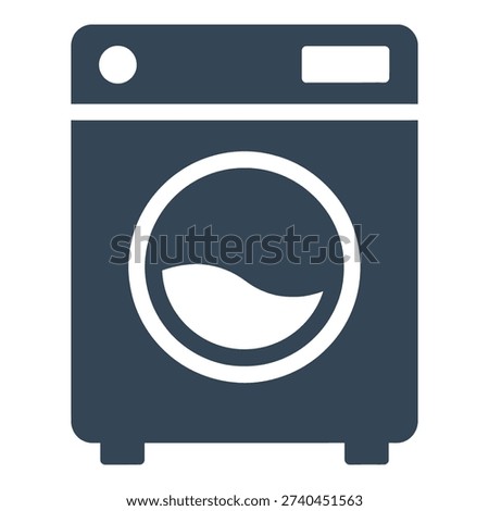 Washing machine icon for laundry and cleaning purposes effectively used in applications icon