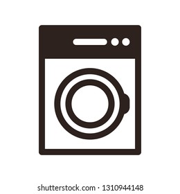 Washing machine icon. Laundry and housework symbol