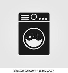 Washing Machine Icon. Laundry Sign. Web Site Page And Mobile App Design Element.