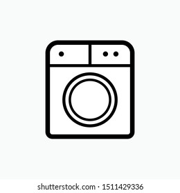 
Washing Machine Icon - Laundry Vector, Sign and Symbol for Design, Presentation, Website or Apps Elements.