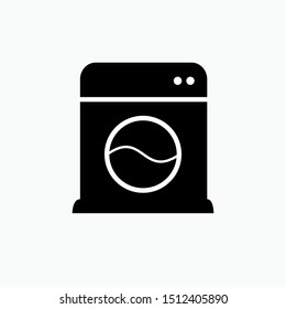 
Washing Machine Icon - Laundry Vector, Sign and Symbol for Design, Presentation, Website or Apps Elements.