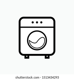 
Washing Machine Icon - Laundry Vector, Sign and Symbol for Design, Presentation, Website or Apps Elements.