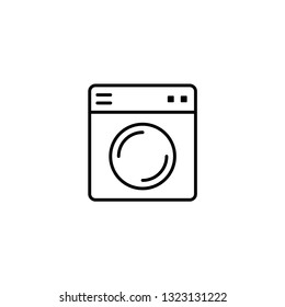 washing machine icon. line style icon