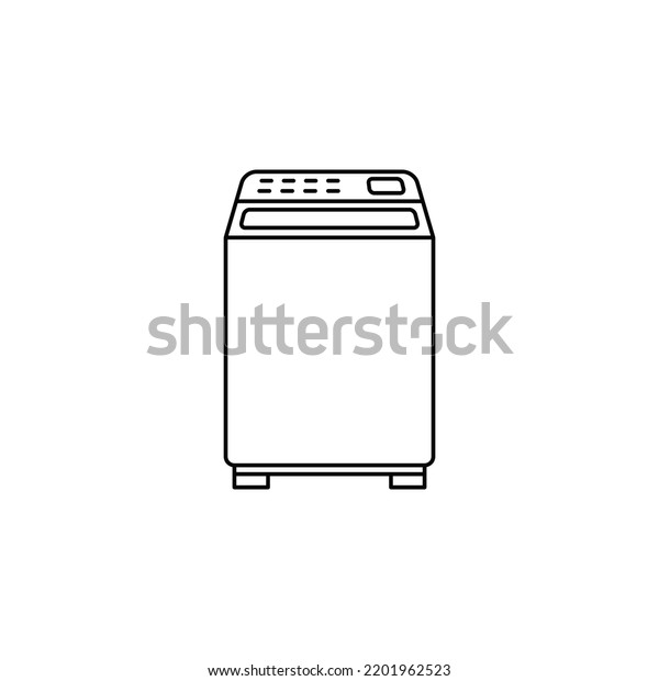 Washing Machine Icon Line Style Icon Stock Vector Royalty Free 2201962523 Shutterstock 