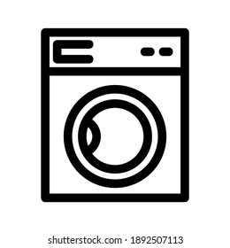 Washing Machine icon or logo isolated sign symbol vector illustration - high quality black style vector icons
