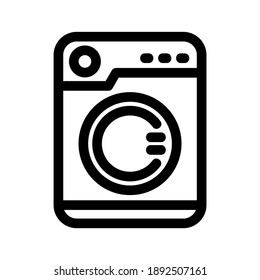 Washing Machine icon or logo isolated sign symbol vector illustration - high quality black style vector icons
