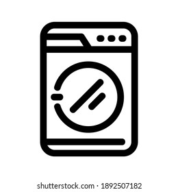 Washing Machine icon or logo isolated sign symbol vector illustration - high quality black style vector icons
