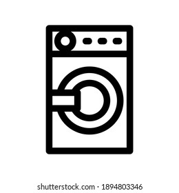 icono de la lavadora o logotipo símbolo de señalización aislado ilustración vectorial de alta calidad estilo negro iconos vectoriales
