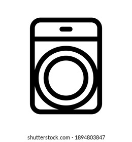 washing machine icon or logo isolated sign symbol vector illustration - high quality black style vector icons
