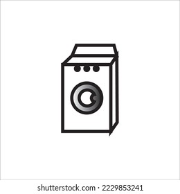 washing machine icon logo vector design