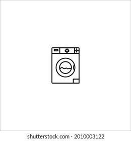 washing machine icon on white bckground